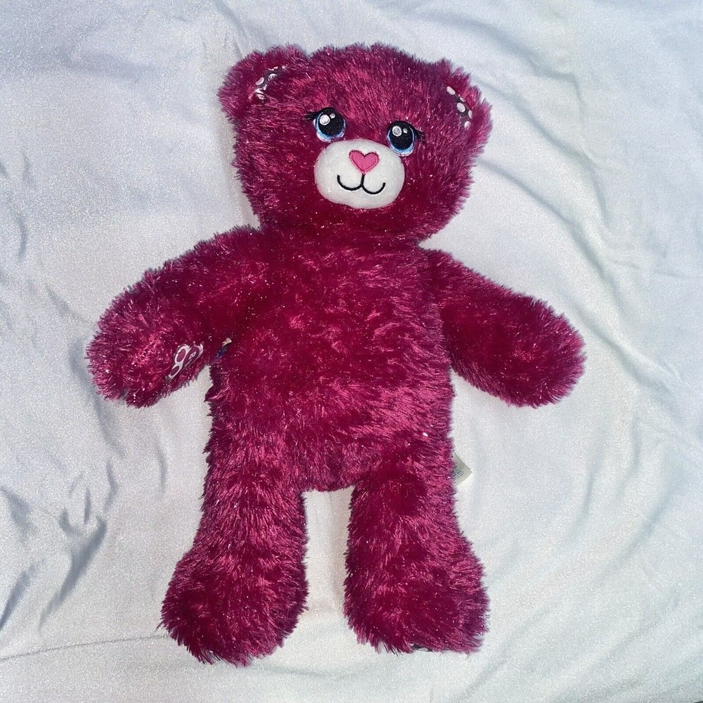 BUILD-A-BEAR BABW Pink Barbie Plush Sparkle Stuffed Animal Toy 16" Retired